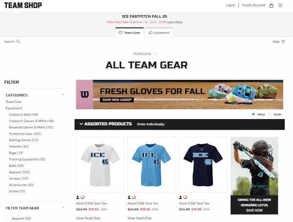ice team shop
